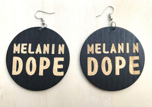 Earrings- Melanin Dope- Black