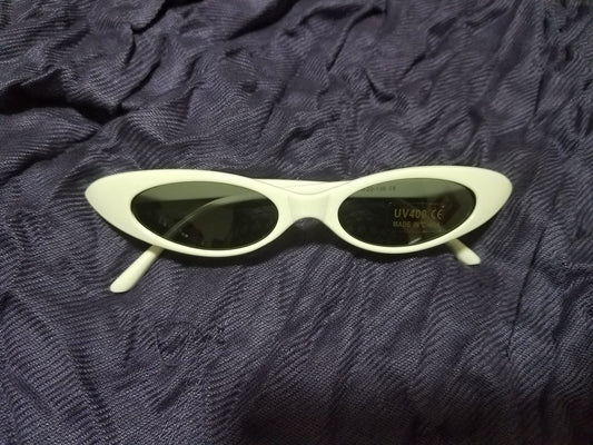 Sunglasses- White Cat Eye