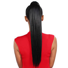 Eve Hair Wrap Ponytail Silky Straight 18"  #1B Black